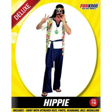 Mens Deluxe Hippie Costume - The Base Warehouse