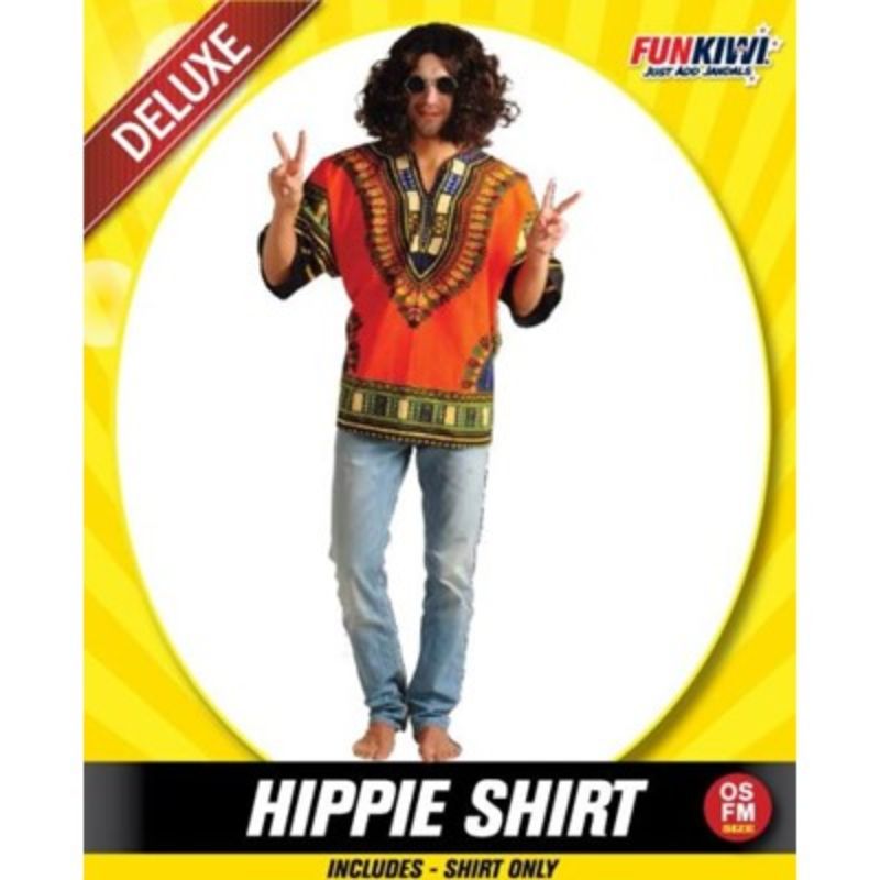 Mens Deluxe Hippie Shirt Costume