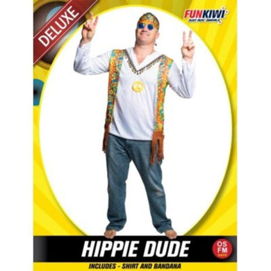 Mens Deluxe Hippie Dude Costume - The Base Warehouse