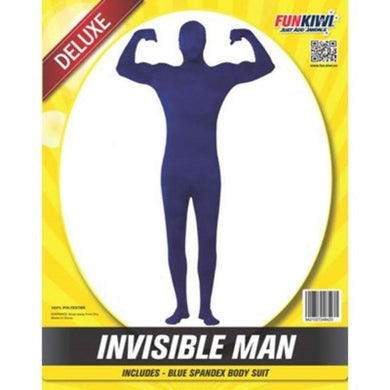 Mens Deluxe Blue Invisible Man Costume - The Base Warehouse