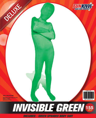 Kids Invisible Green Body Suit - 155cm - The Base Warehouse