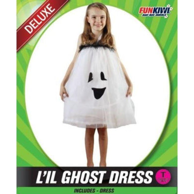 Toddlers Deluxe Ghost Dress Costume - The Base Warehouse