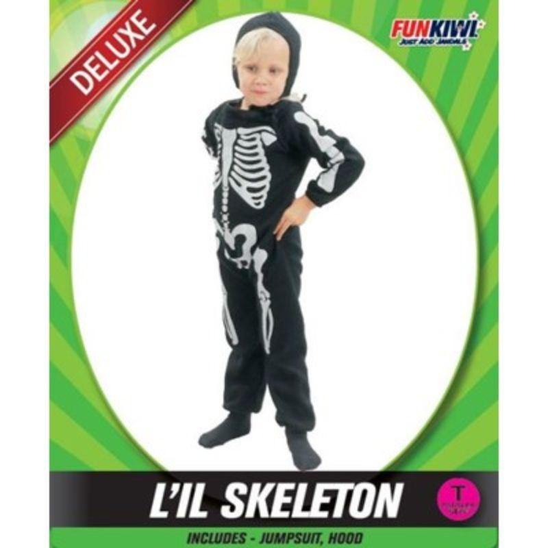 Toddlers Deluxe Skeleton Costume - The Base Warehouse