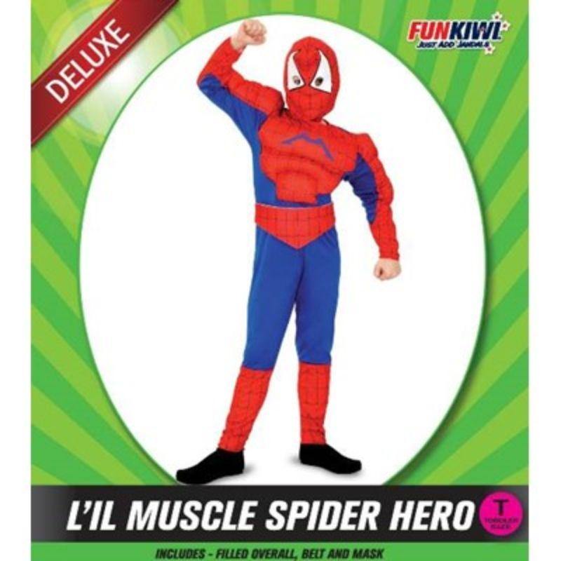 Toddlers Deluxe Muscle Spider Hero Costume