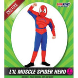 Load image into Gallery viewer, Toddlers Deluxe Muscle Spider Hero Costume
