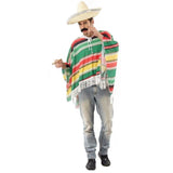 Load image into Gallery viewer, Mens Mexican Poncho &amp; Sombrero Costume - The Base Warehouse
