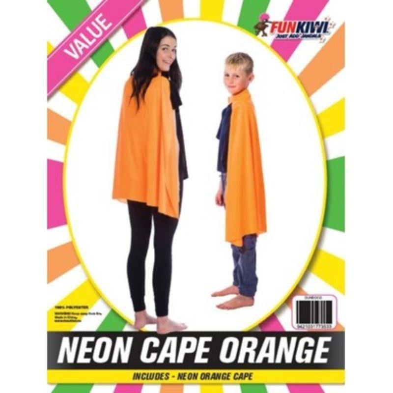 Neon Orange Cape - The Base Warehouse