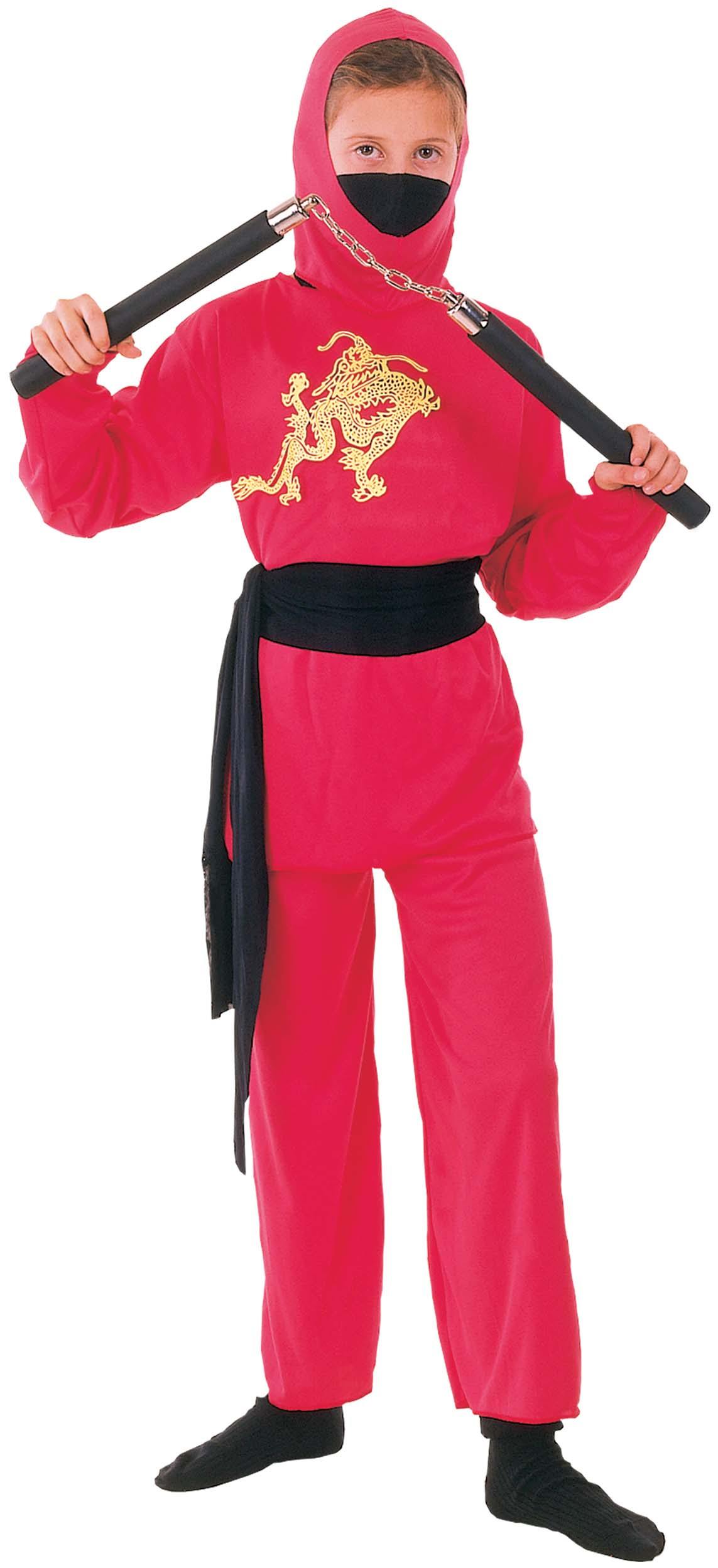 Childs Red Ninja Costume - The Base Warehouse