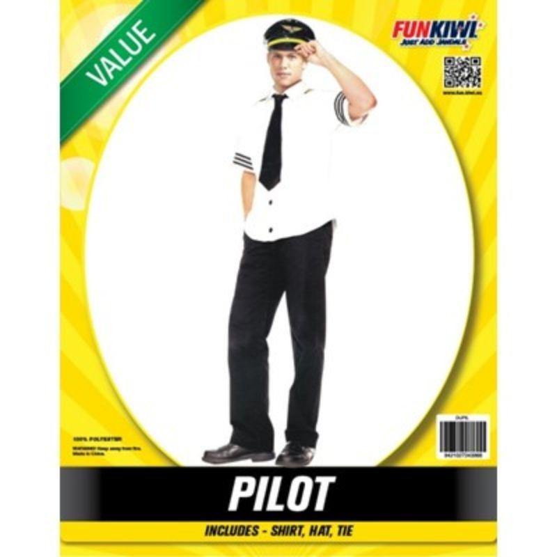 Mens Value Pilot Costume - The Base Warehouse