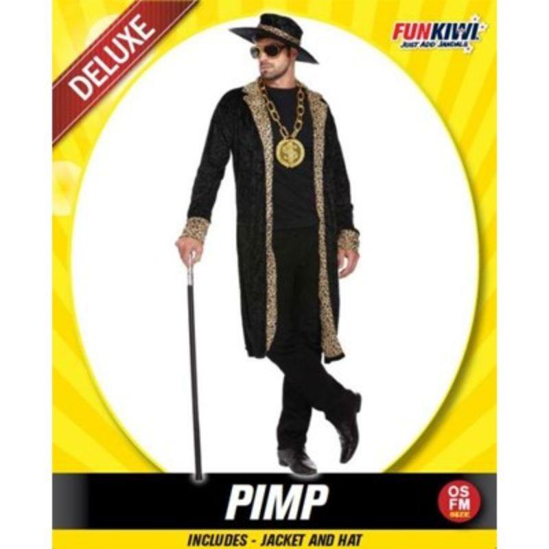 Mens Deluxe Pimp Costume - The Base Warehouse