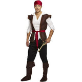 Load image into Gallery viewer, Mens Deluxe Cribbean Pirate Man Costume - XL - The Base Warehouse
