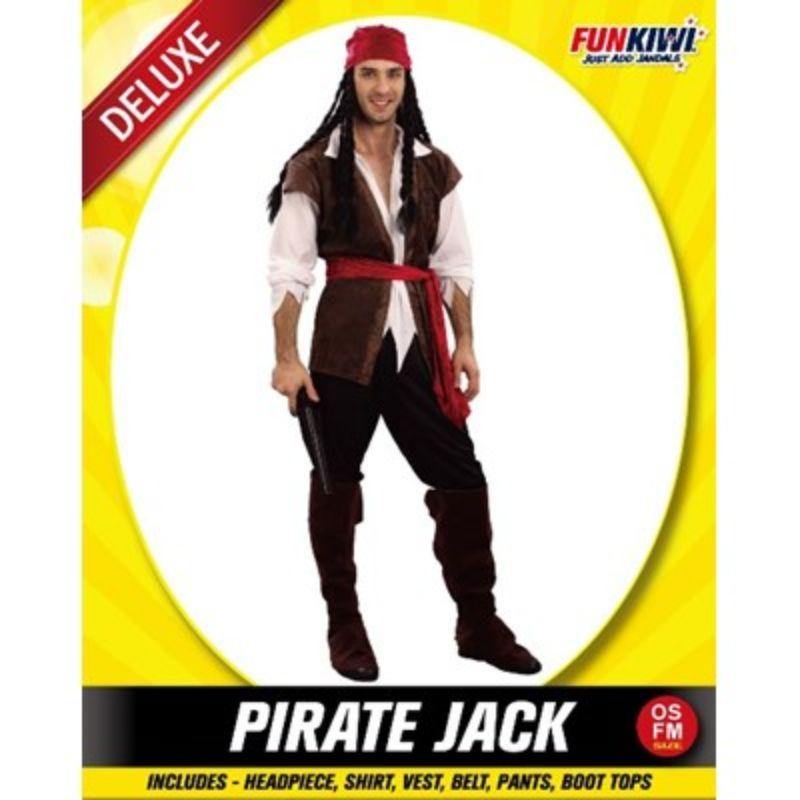 Mens Deluxe Pirate Jack Costume - The Base Warehouse