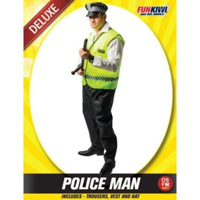 Mens Deluxe Police Man Costume - The Base Warehouse