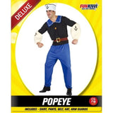 Load image into Gallery viewer, Mens Deluxe Popeye Sailor Man Costume

