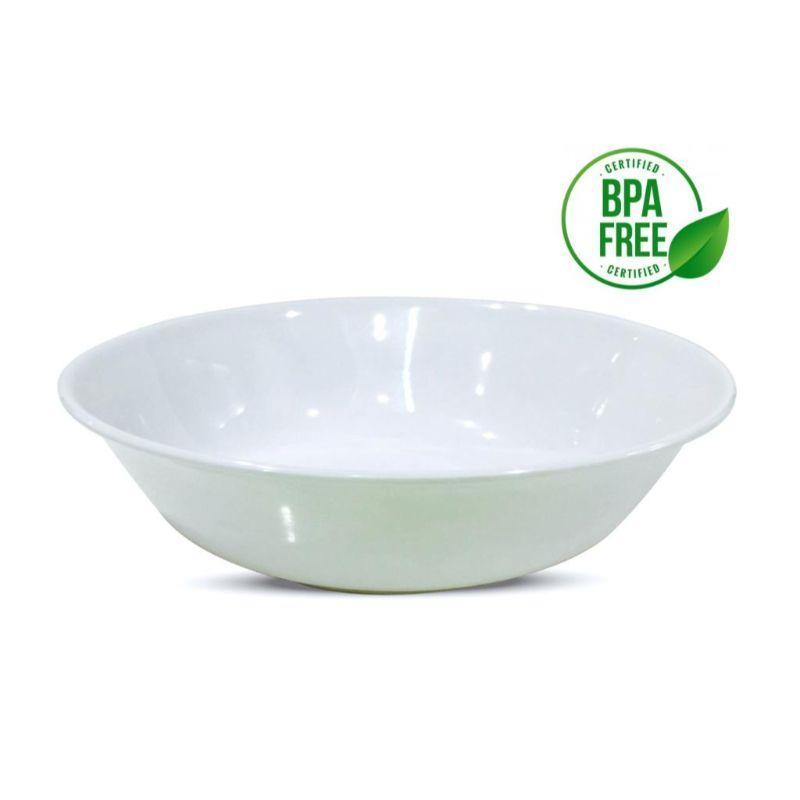 White Melamine Cereal Bowl - 20cm x 5cm - The Base Warehouse