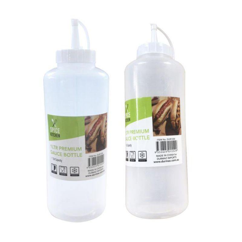 Jumbo Plastic Sauce Bottle - 1L - The Base Warehouse