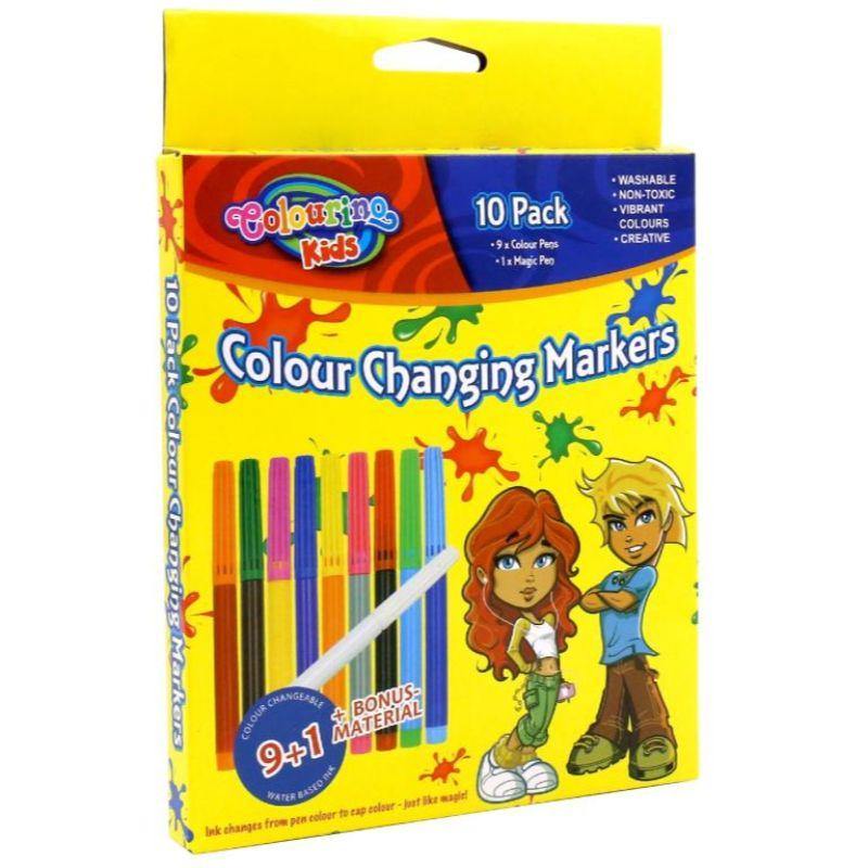 10 Pack Colour Changing Markers - The Base Warehouse