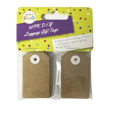 30 Pack Small DIY Gift Tags - 5cm x 3cm - The Base Warehouse