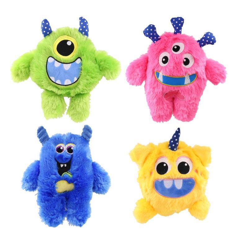 Plush Squeaky Dog Toys - Crazy Monster Series - The Base Warehouse