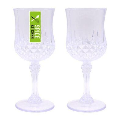 Acrylic Plastic Reusable Wine Glass - 7cm x 17cm - The Base Warehouse