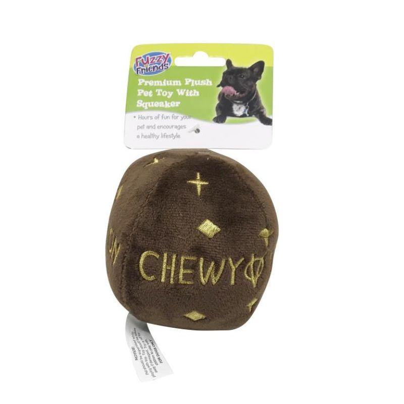 Premium Plush Chewy V Pet Ball - 10cm