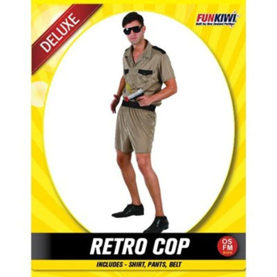 Mens Deluxe Retro Cop Costume - The Base Warehouse