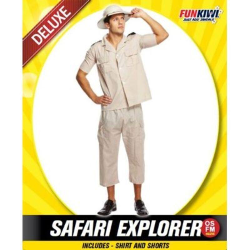 Mens Deluxe Safari Explorer Costume