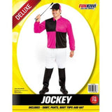 Load image into Gallery viewer, Mens Black/Pink Deluxe Jockey Costume - The Base Warehouse
