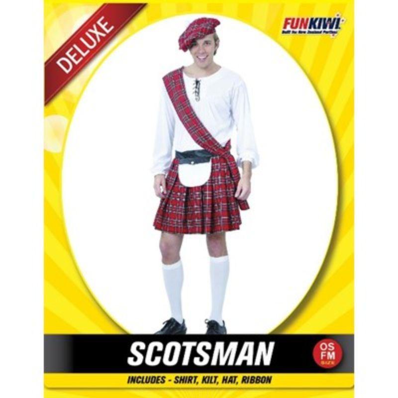 Mens Deluxe Scotsman Costume - The Base Warehouse