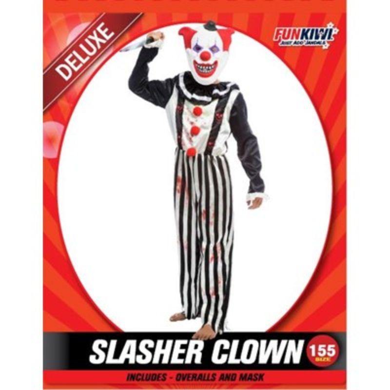 Kids Deluxe Slasher Clown Costume - 155cm - The Base Warehouse