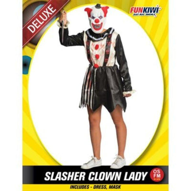 Womens Deluxe Slasher Clown Lady Costume - The Base Warehouse