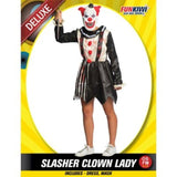 Load image into Gallery viewer, Womens Deluxe Slasher Clown Lady Costume - The Base Warehouse
