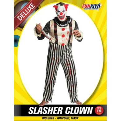 Mens Deluxe Slasher Clown Costume - The Base Warehouse