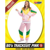 Load image into Gallery viewer, Womens Deluxe 80s Pink Track Suit Costume - The Base Warehouse
