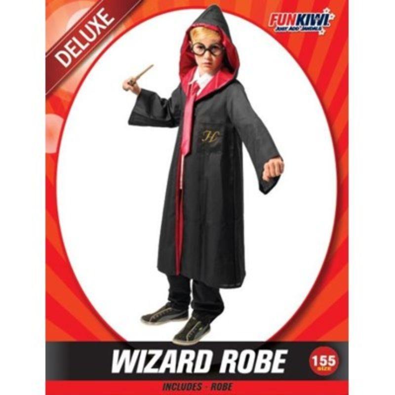 Kids Deluxe Wizard Boy Costume - 155cm - The Base Warehouse