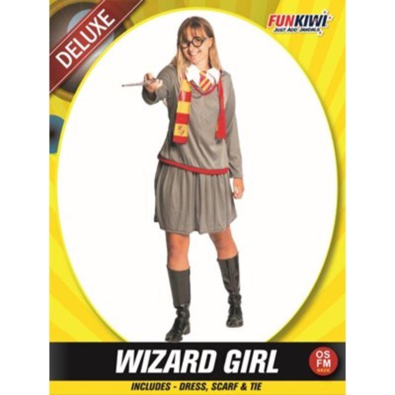 Womens Deluxe Wizard Girl Costume - The Base Warehouse