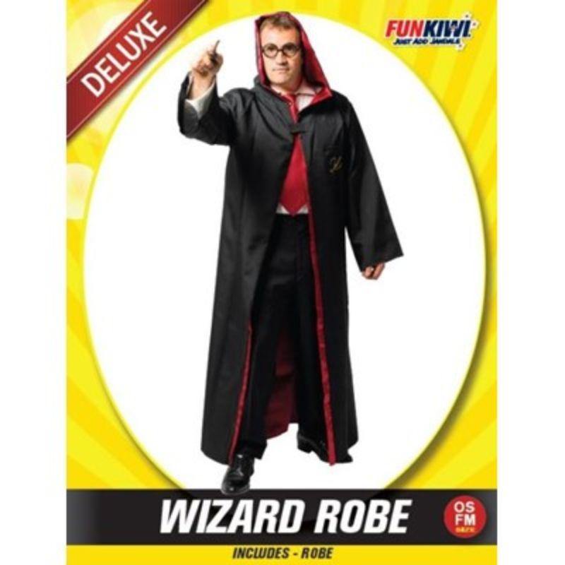 Mens Deluxe Wizard Robe Costume - The Base Warehouse