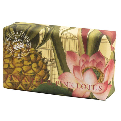 Pink Lotus and Pineapple Kew Shea Butter Soap Bar - The Base Warehouse