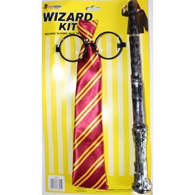 Wizard Glass, Tie and Wand Set - The Base Warehouse