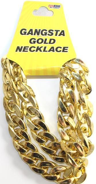 Gold Gangsta Chain Necklace - The Base Warehouse