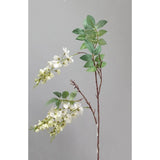 Load image into Gallery viewer, White Wisteria Spray by 3 - 85cm
