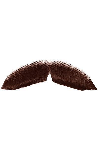 Mens Brown Gentleman Moustache - The Base Warehouse