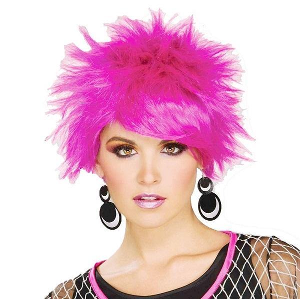 Womens 1980s Purple Pixie Wig - The Base Warehouse