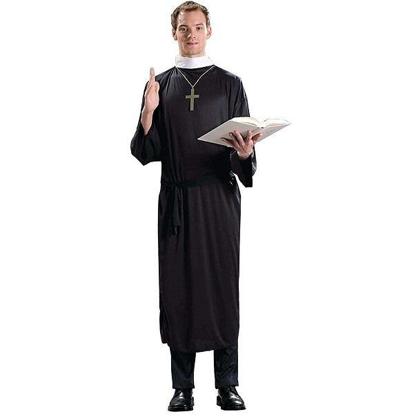 Mens Religious Pastor Minister Priest Costume - Plus Size - The Base Warehouse