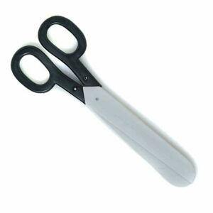 Silver With Black.Handle Giant Scissors - The Base Warehouse