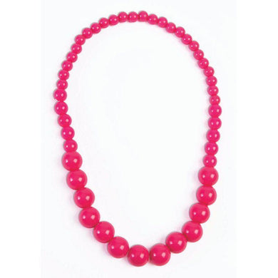 Hot Pink Big Pearls Necklace - The Base Warehouse