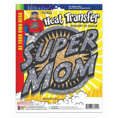 Heat Transfers Super Mom Patch - The Base Warehouse