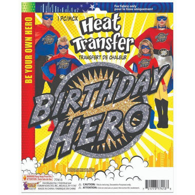 Heat Transfers Birthday Hero Patch - The Base Warehouse