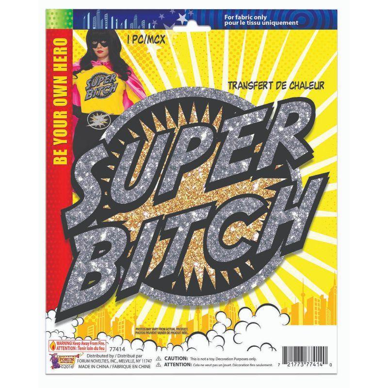 Heat Transfers Super Bitch Patch - The Base Warehouse