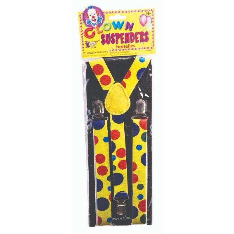 Clown Polka Dot Suspenders - The Base Warehouse